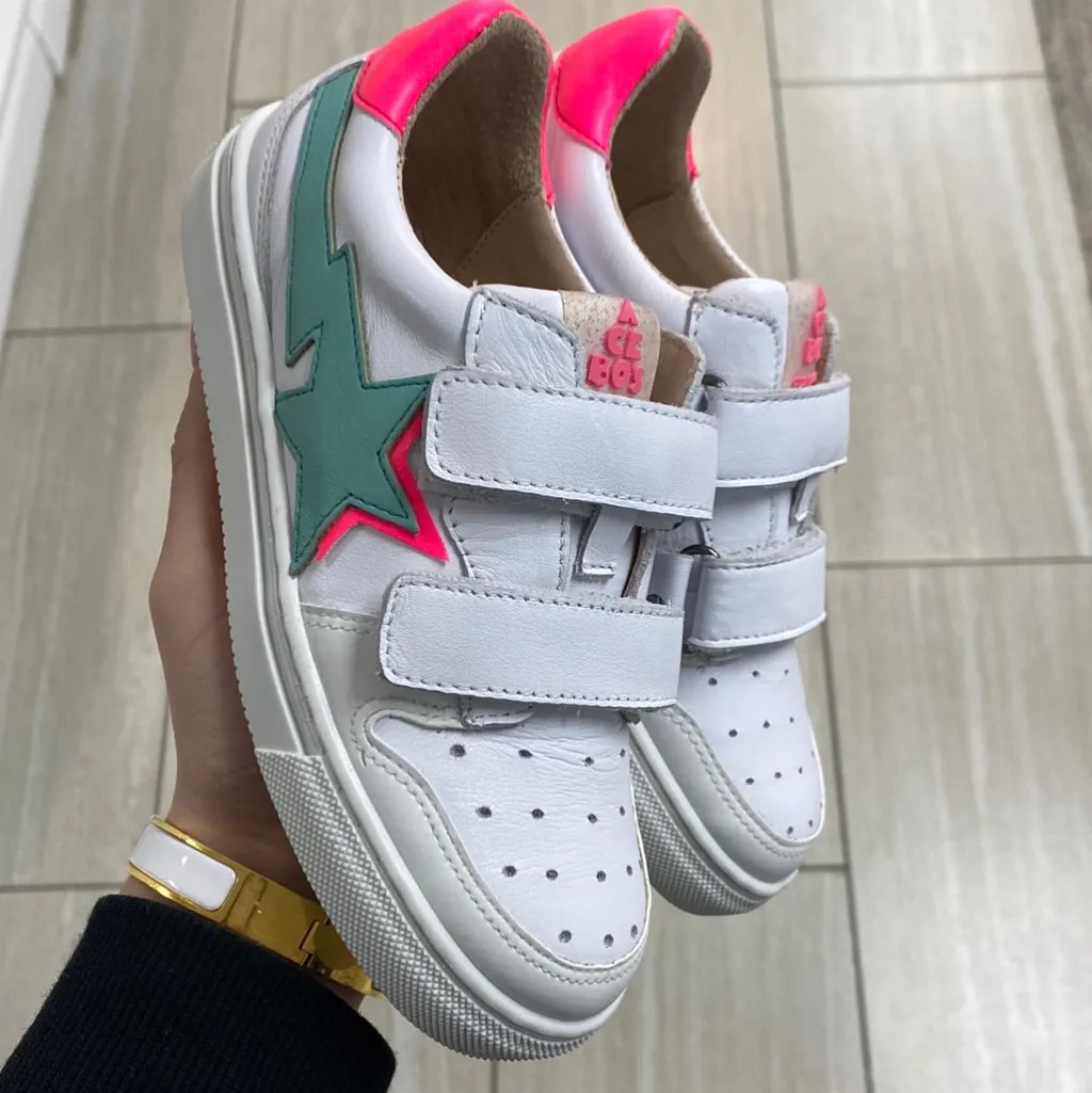 Acebos Fuchsia Star Velcro Sneaker Best