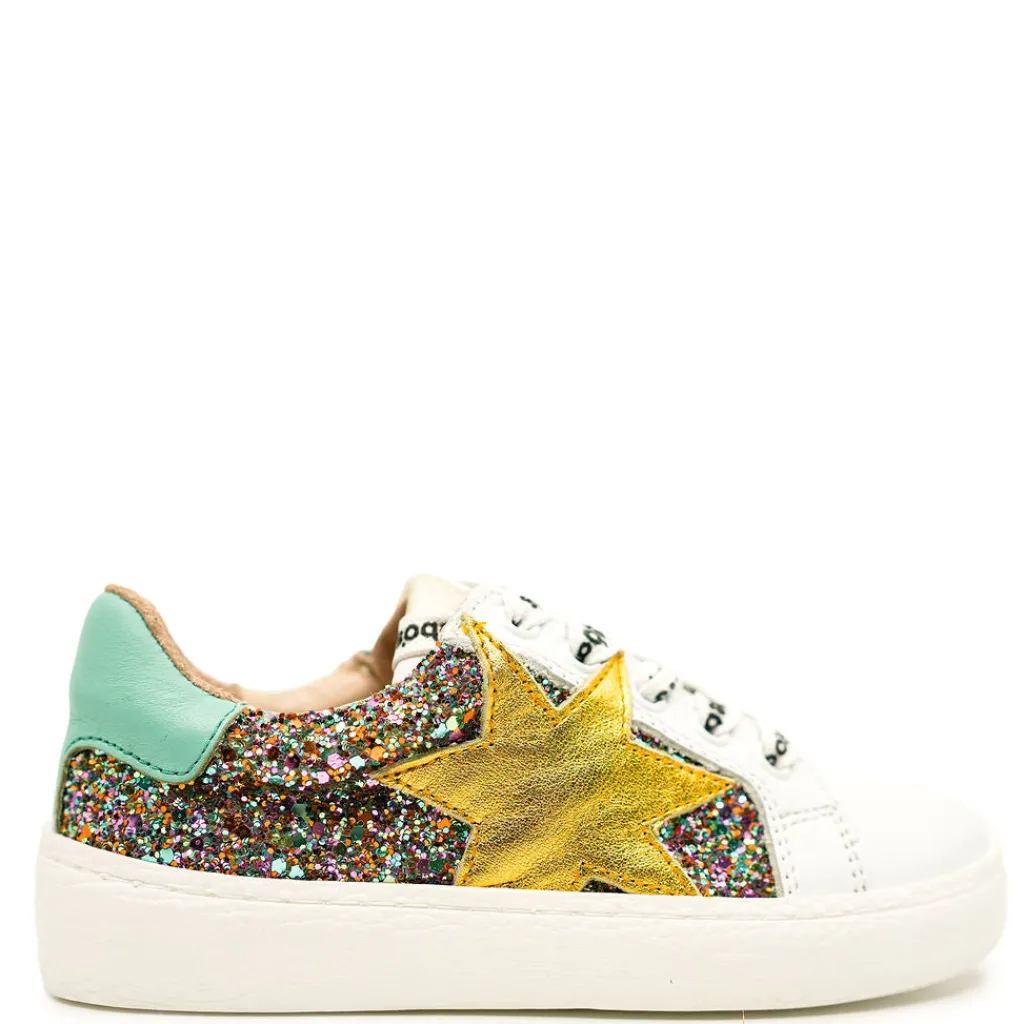 Acebos Multi Glitter Star Zipper Sneaker Best