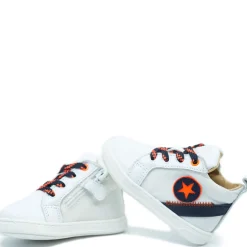 Acebos White and Blue Baby Sneaker Hot