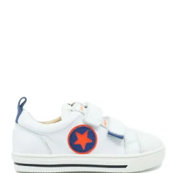 Acebos White and Blue Velcro Sneaker Clearance