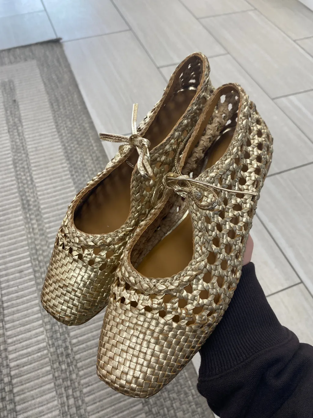 Angulus Gold Braided Ballerina Online