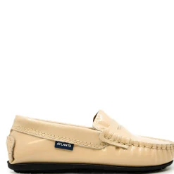 Atlanta Mocassin Beige Patent Penny Loafer Fashion