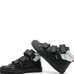 Atlanta Mocassin Black and White Hi Top Sneaker Discount