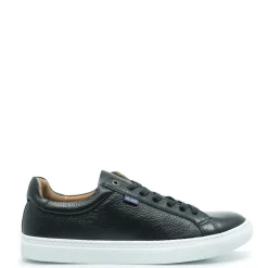 Atlanta Mocassin Black Pebbled Dress Sneaker Discount