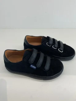 Atlanta Mocassin Black Twill Velcro Sneaker Sale