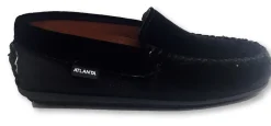 Atlanta Mocassin Black Velvet Loafer Clearance