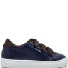 Atlanta Mocassin Blue and Brown Velcro Sneaker Sale