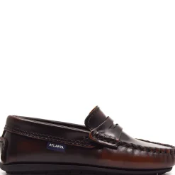 Atlanta Mocassin Brown Brushed Penny loafer Online