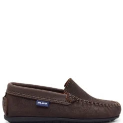 Atlanta Mocassin Brown Twill Loafer Best