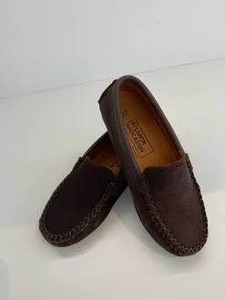 Atlanta Mocassin Brown Twill Loafer Best