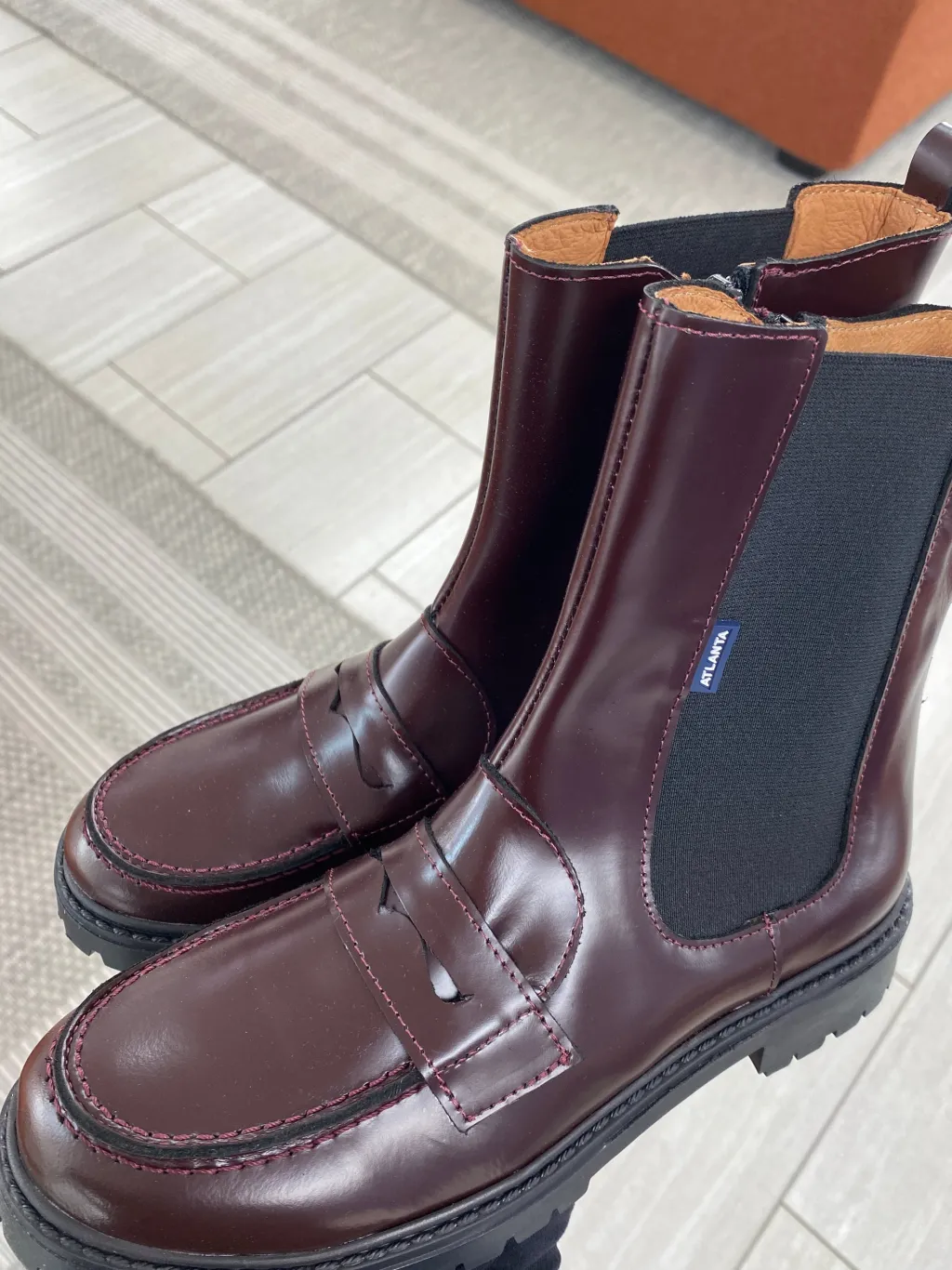 Atlanta Mocassin Burgundy Florentic Penny Boot Discount