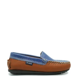 Atlanta Mocassin Denim and Camel Loafer New