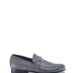 Atlanta Mocassin Gray Slip-On Buckle Dress Shoe Fashion