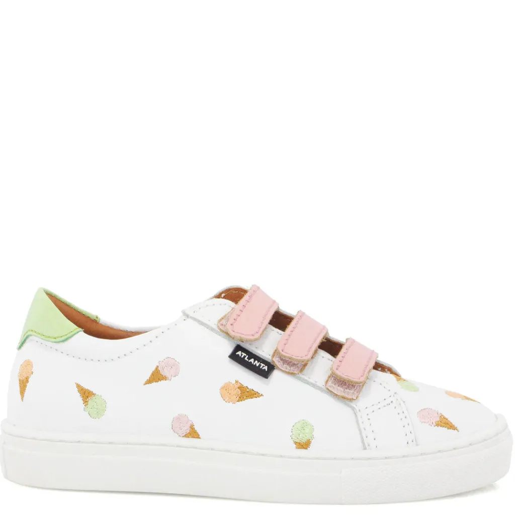 Atlanta Mocassin Ice Cream Velcro Sneaker Discount