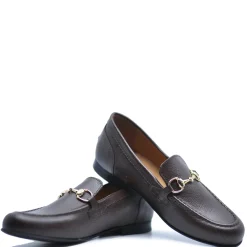 Atlanta Mocassin Moca Pebbled Buckle Dress Shoe New