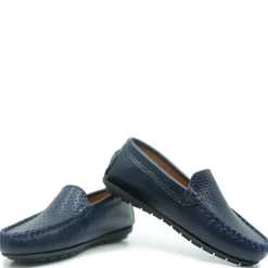 Atlanta Mocassin Navy Stamped Loafer Hot