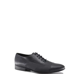 Atlanta Mocassin Navy Textured Contrast Lace-Up New
