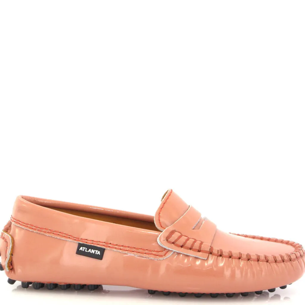 Atlanta Mocassin Peach Patent Penny Driver Online