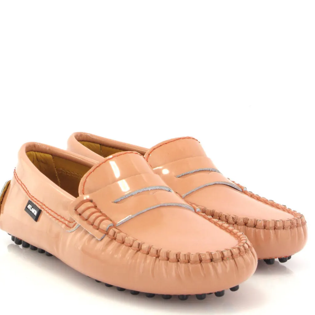 Atlanta Mocassin Peach Patent Penny Driver Online