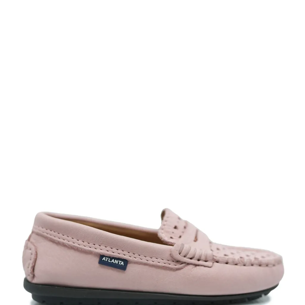 Atlanta Mocassin Pink Heart Penny Loafer Hot