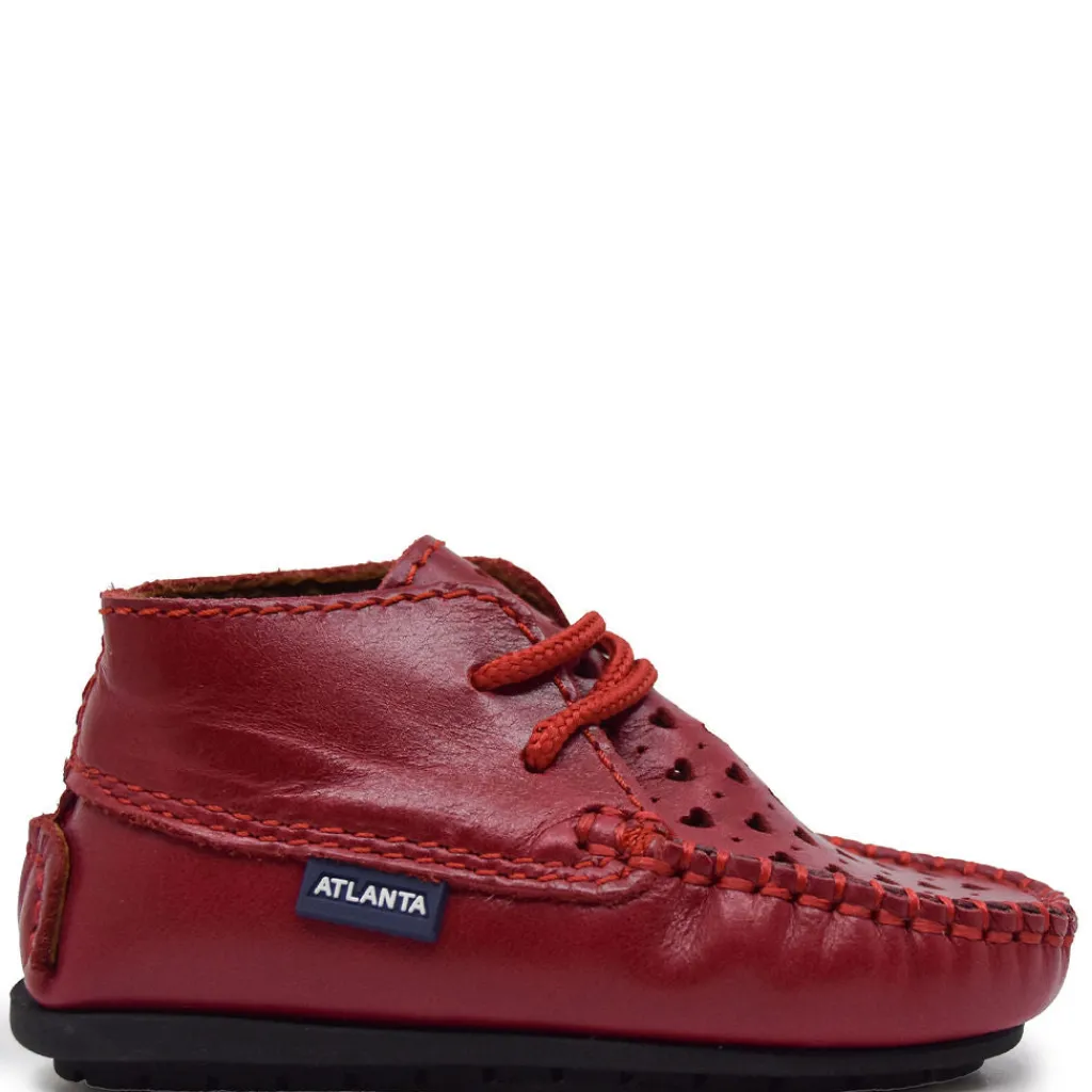 Atlanta Mocassin Red Heart Baby Bootie Discount