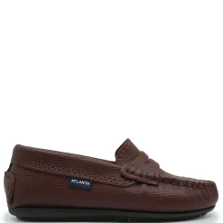 Atlanta Mocassin Rust Grainy Penny Loafer Fashion