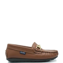 Atlanta Mocassin Soft Brown Buckle Loafer Hot