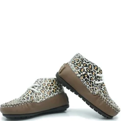 Atlanta Mocassin Taupe Leopard Baby Bootie Sale
