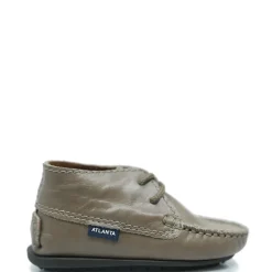 Atlanta Mocassin Taupe Stamped Baby Bootie Outlet