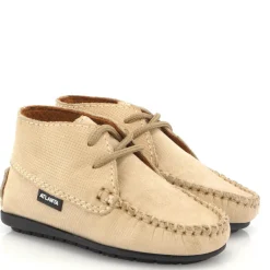 Atlanta Mocassin Taupe Textured Baby Bootie Online