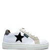 Atlanta Mocassin White and Black Star Sneaker New