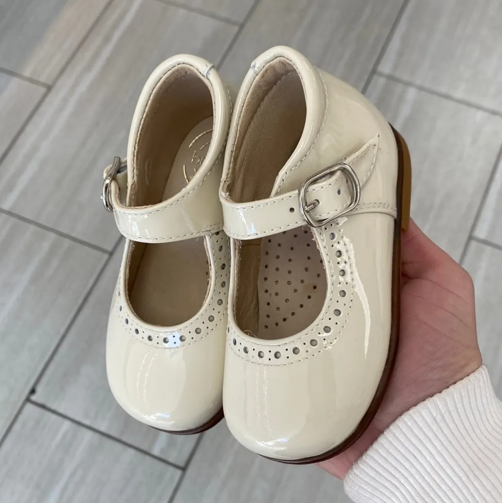 Beberlis Beach Patent Perforated Baby Shoe Outlet