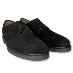 Beberlis Black Suede Wingtip Oxford Hot