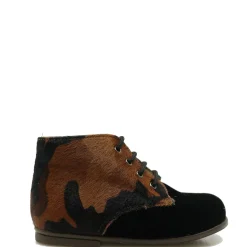 Beberlis Black Velvet Ponyhair Baby Bootie Sale