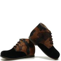 Beberlis Black Velvet Ponyhair Baby Bootie Sale