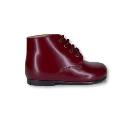 Beberlis Burgundy Florentic Lace Up Bootie Clearance