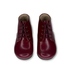 Beberlis Burgundy Florentic Lace Up Bootie Clearance