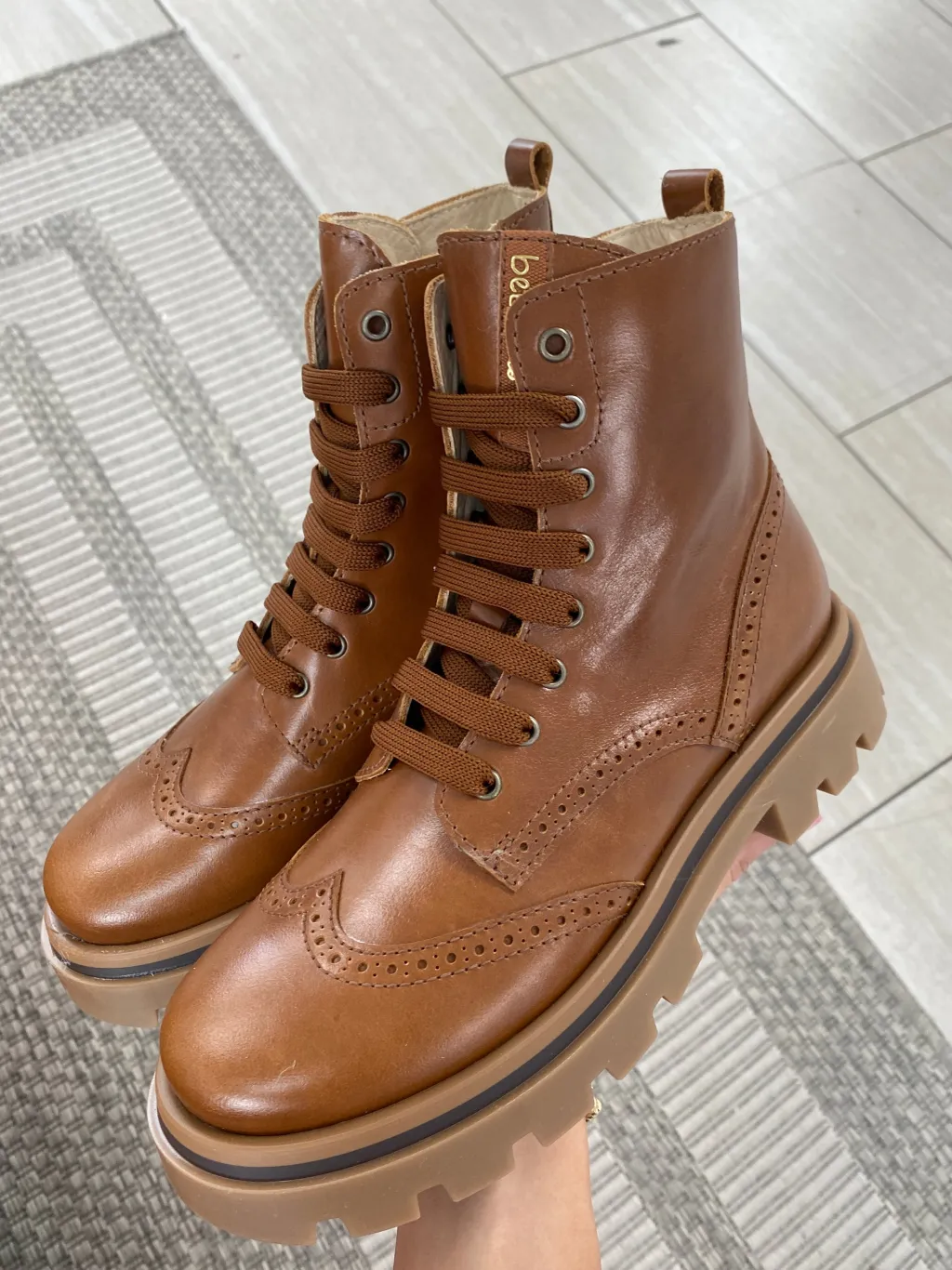 Beberlis Burnished Tan Combat Boot Online