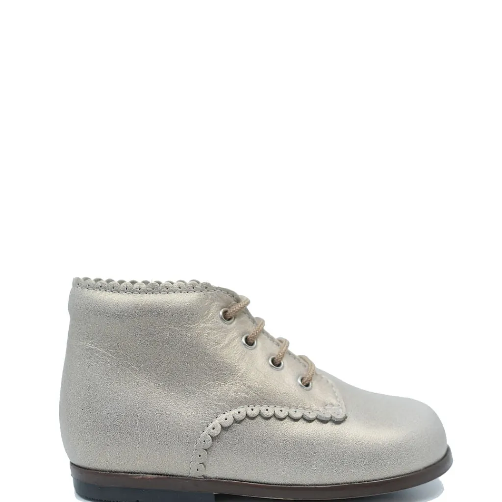 Beberlis Champagne Scalloped Baby Shoe Discount