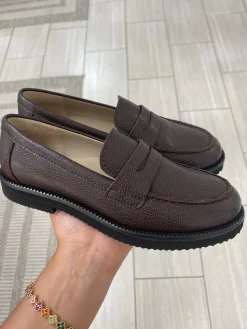 Beberlis Coffee Rugged Sole Loafer Clearance