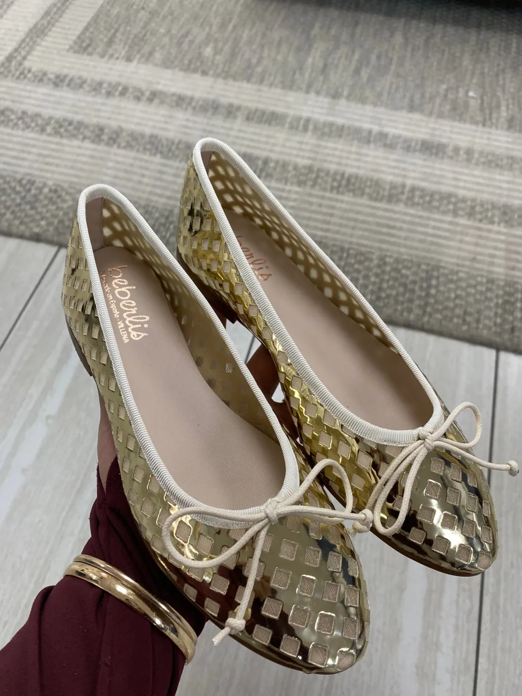 Beberlis Gold Basket Flat Outlet