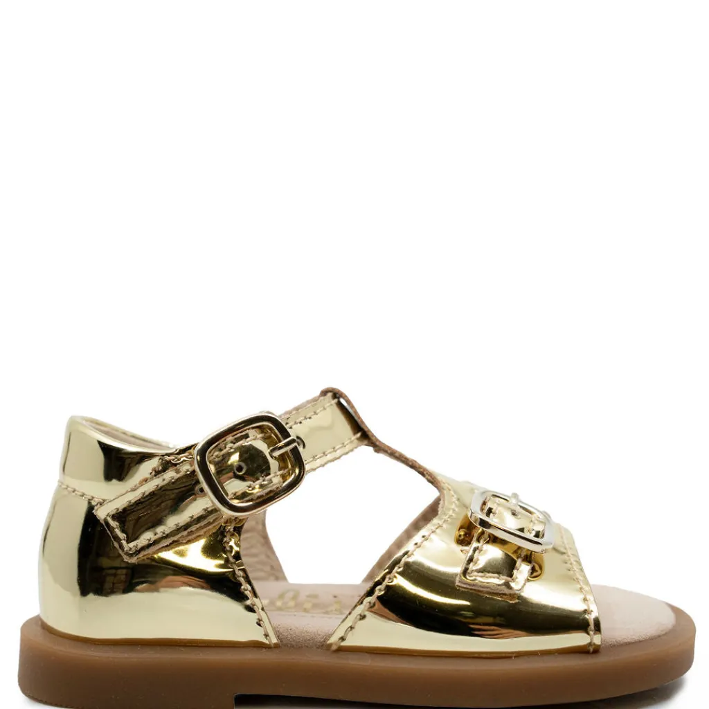 Beberlis Gold Buckle Baby Sandal Online