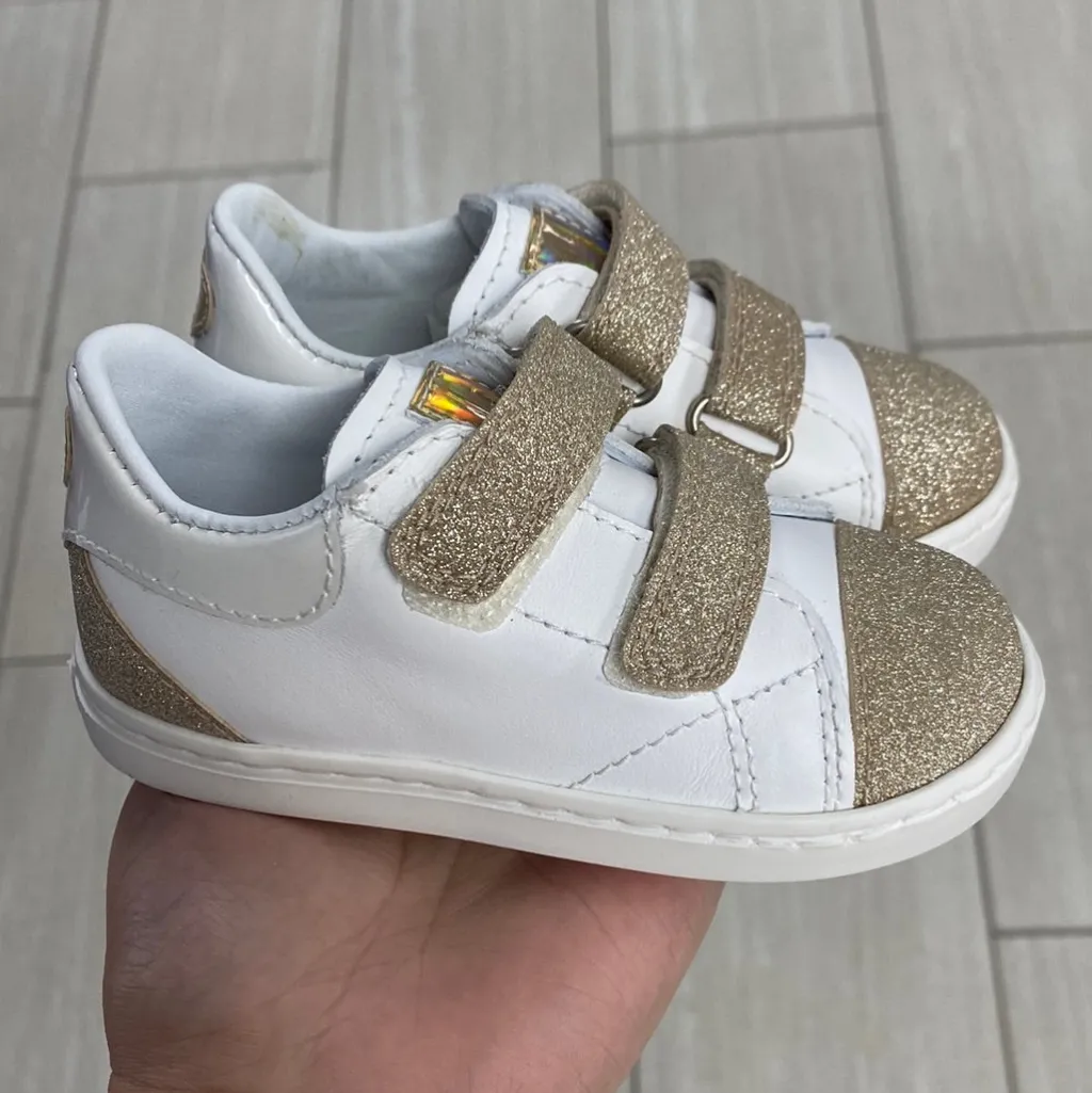 Beberlis Gold Glitter Baby Sneaker Best