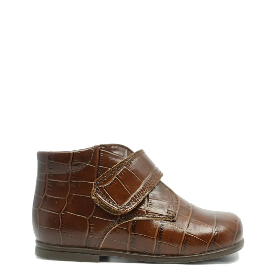 Beberlis Hazelnut Croc Velcro Baby Shoe Best