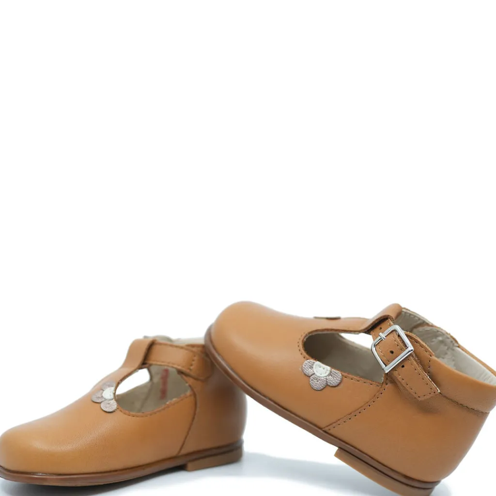 Beberlis Honey Flower T Strap Baby Shoe Outlet