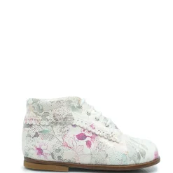 Beberlis Metallic Floral Scalloped Baby Bootie Best