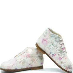 Beberlis Metallic Floral Scalloped Baby Bootie Best