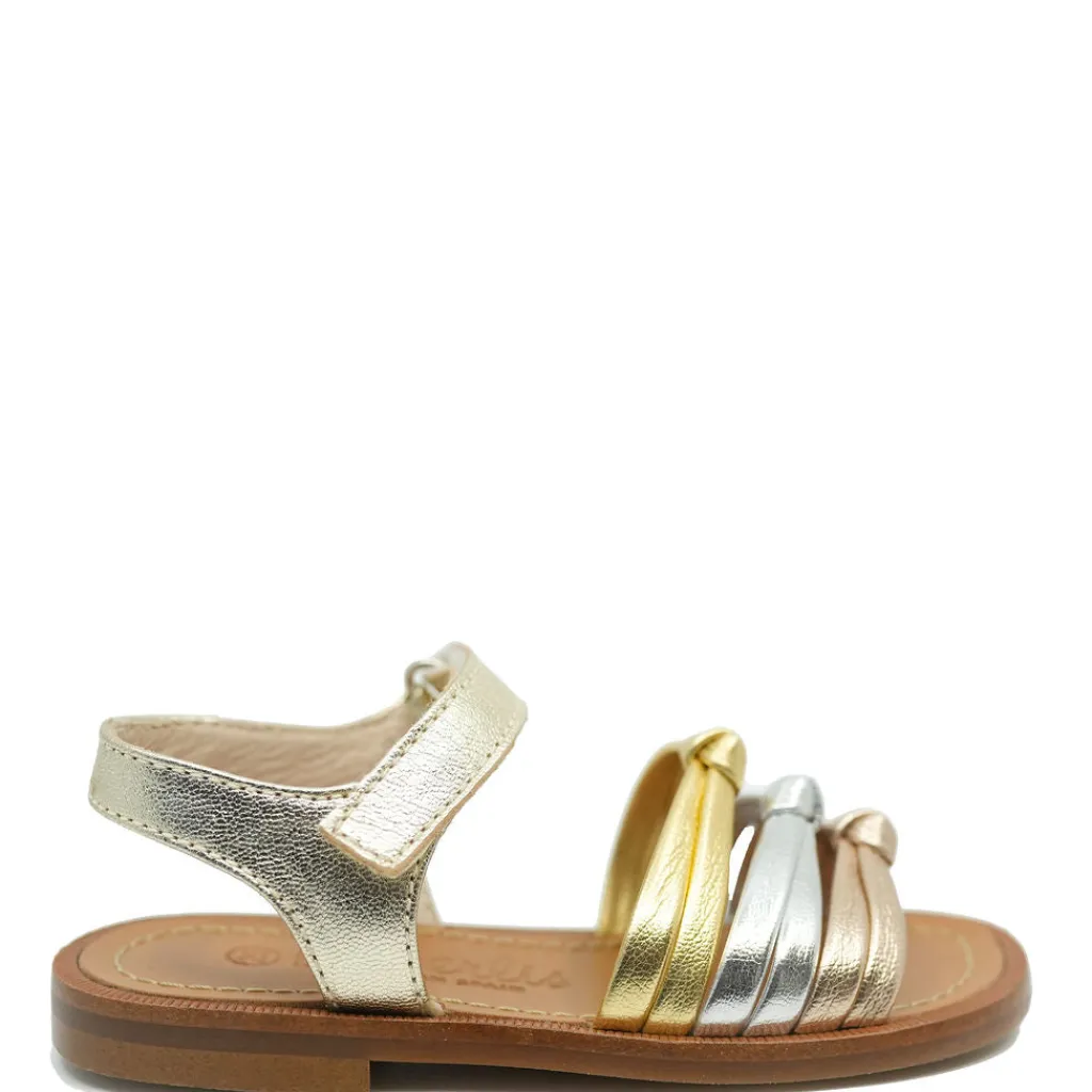Beberlis Metallic Velcro Sandal Online