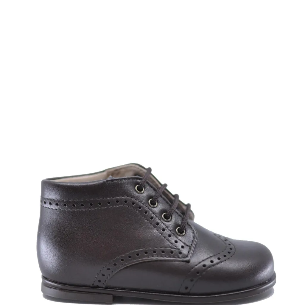Beberlis Mocha Wingtip Baby Bootie Fashion