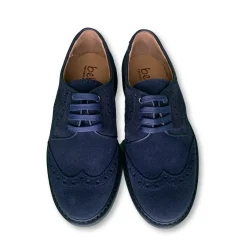 Beberlis Navy Suede Wingtip Oxford Clearance